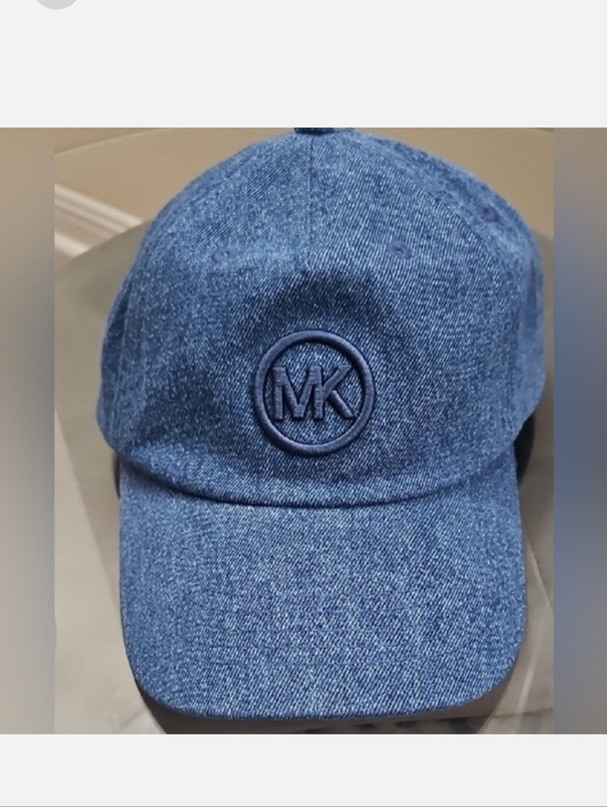 Michael Kors Accessories - Michael Kors Womens Blue Denim Cap  NWT
